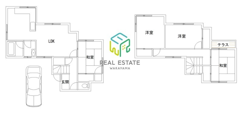 【紀の川市北山戸建の間取り】