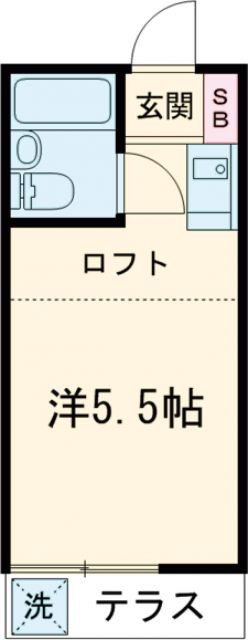 福生市大字福生のアパートの間取り