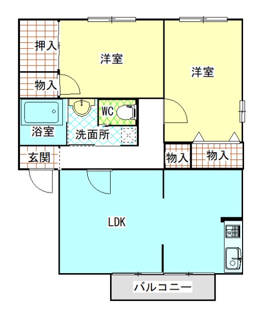 ガーデンヒルズ武田の間取り