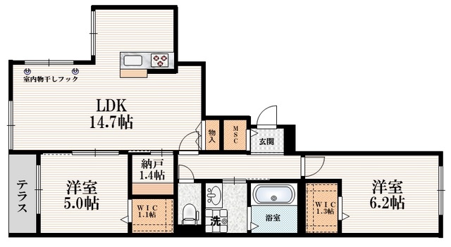 コントレイルの間取り