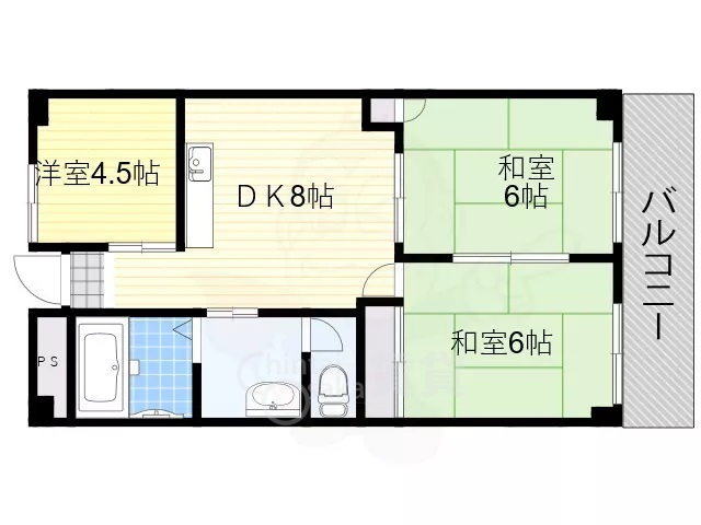 ハイツオークラの間取り