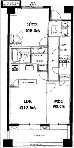 グランフォート洗足池の間取り