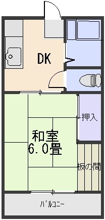 ハイツシンコーBの間取り