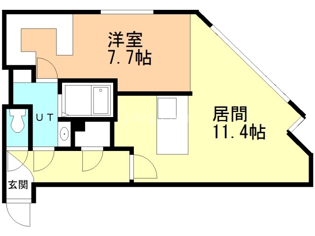 ＲＥＳＩＤＥＮＣＥ　ＳＡＰＰＯＲＯ　Ｔ９の間取り