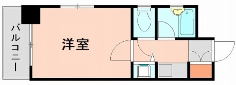 福岡市博多区千代のマンションの間取り