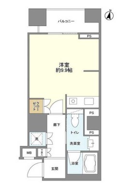 フィールA渋谷の間取り
