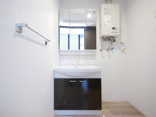 洗面設備　シャワードレッサー付きです。