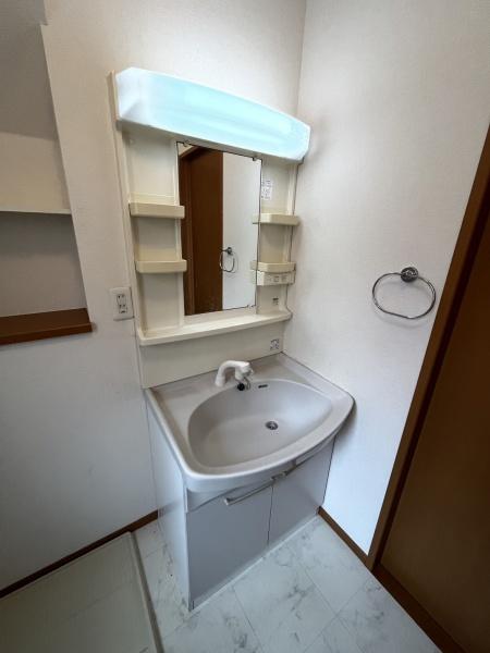 洗面設備　便利なシャンプードレッサー付き