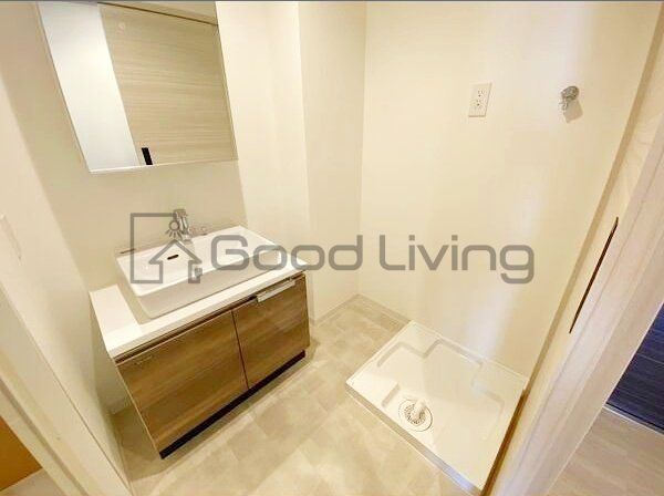 洗面設備　身だしなみもバッチリ