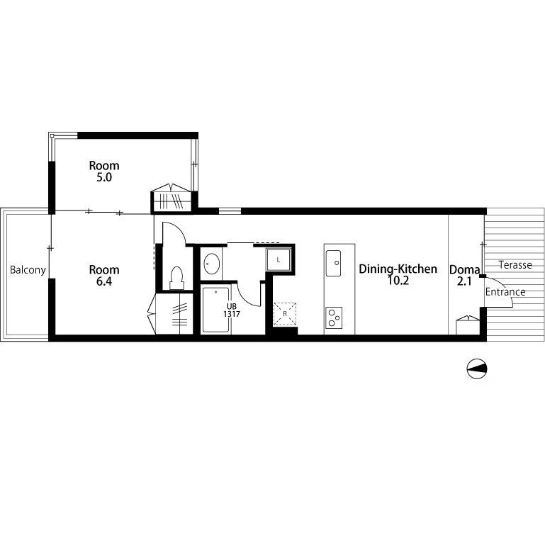 建物外観　間取図