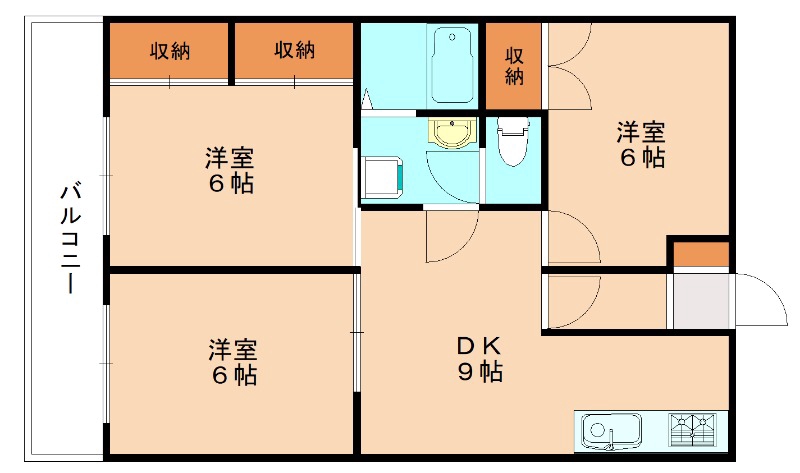 シティフォレスト海老津の間取り写真