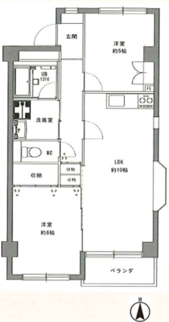 ラーク市川の間取り写真
