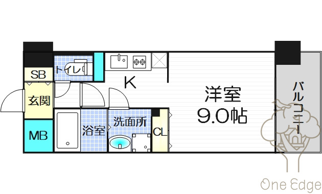 エス・キュート梅田中崎町の間取り写真