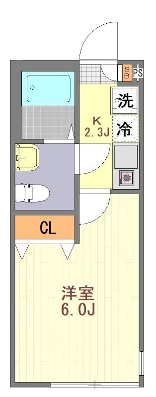 東急田園都市線 溝の口駅 徒歩8分 3階建 築1年の間取り写真