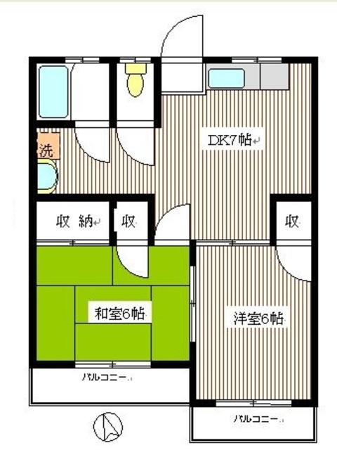 第2清見ハイツの間取り写真