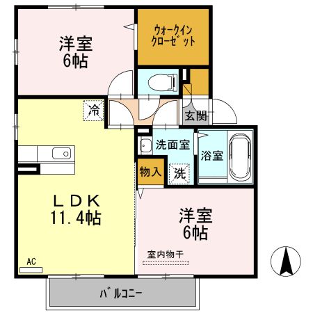 ケイファイブ今津留の間取り写真