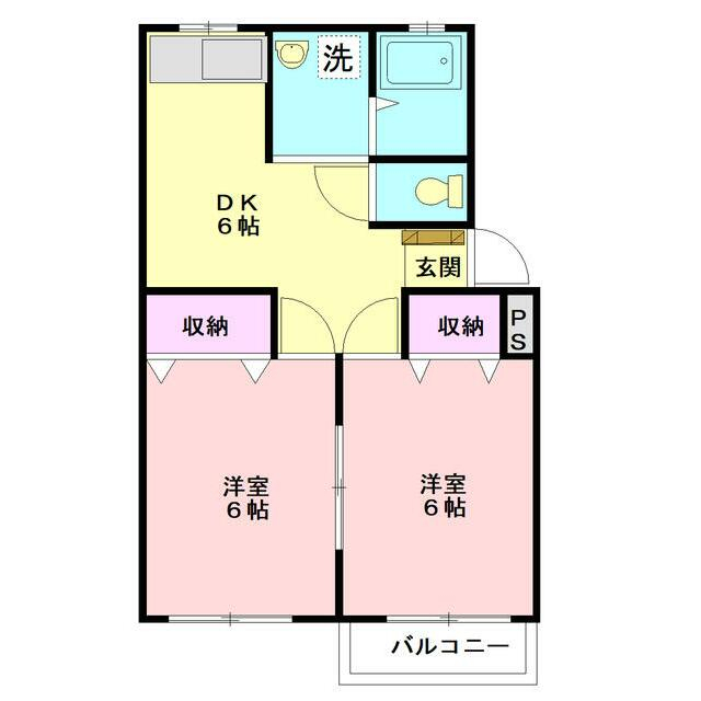 栄里第2マンションの間取り写真