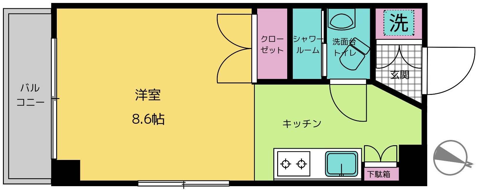 ロイヤルグリーン本郷の間取り写真