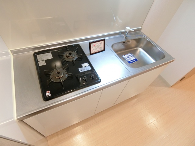 キッチン　2口ガスシステムキッチン