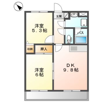さくらハイツの間取り写真