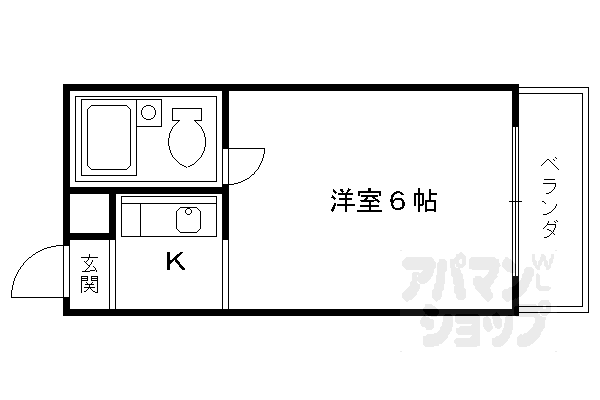 マンション栄光の間取り写真