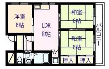 マンショングランディの間取り