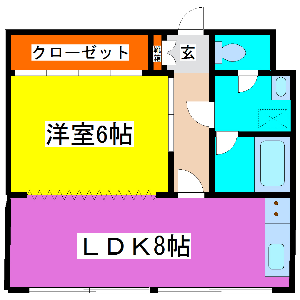 コンフォートパレスの間取り写真