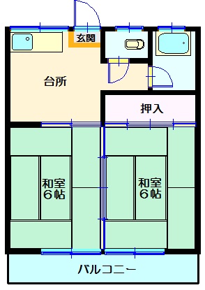 三塚コーポＢの間取り