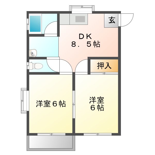 アメニティハイツ宮前の間取り