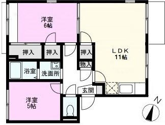 ハイツ栄町の間取り