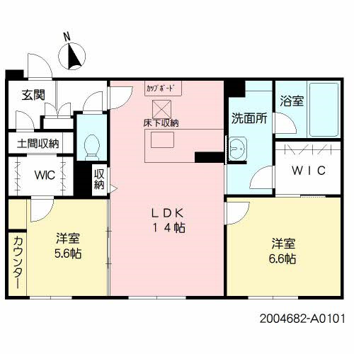 珠鈴の間取り