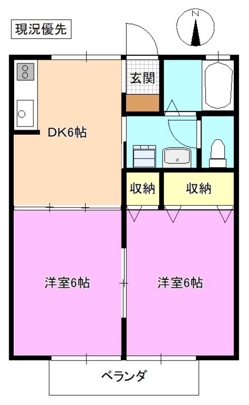 セジュール並木　Ａ棟の間取り