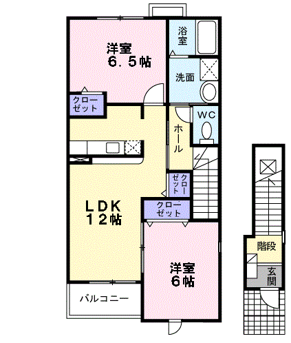 ヴェルーナＢの間取り