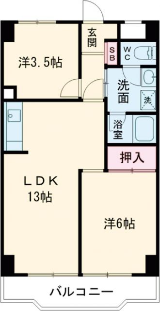 入間市駅前ビルの間取り