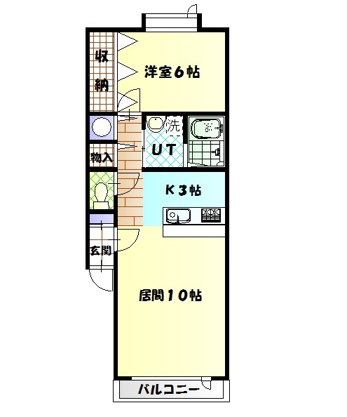 旭川市旭町一条のアパートの間取り