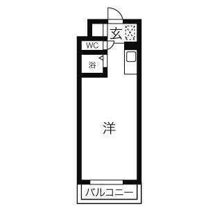 札幌市東区北十八条東のマンションの間取り