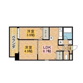 Ｓ－ＦＯＲＴ長崎大学病院前の間取り