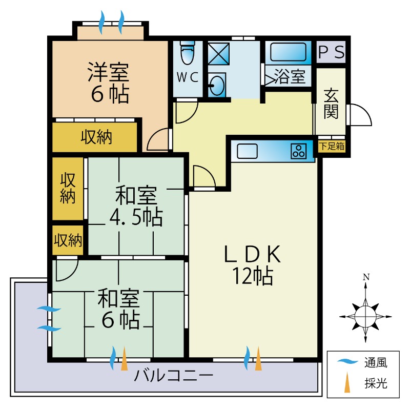 ハイム屋敷前の間取り