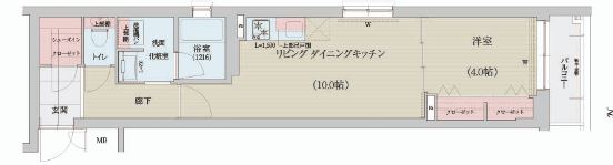 【ベラジオ雅び北野白梅町の間取り】