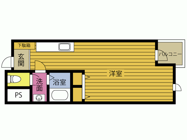 ピア大在の間取り