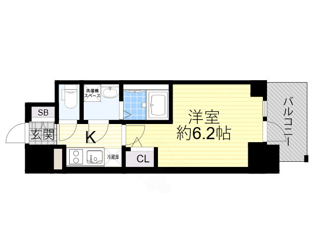 【大阪市住吉区南住吉のマンションの間取り】