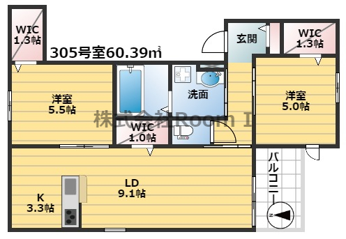 マグノリア古市・旭化成ヘーベルメゾンHEBEL HAUSの間取り