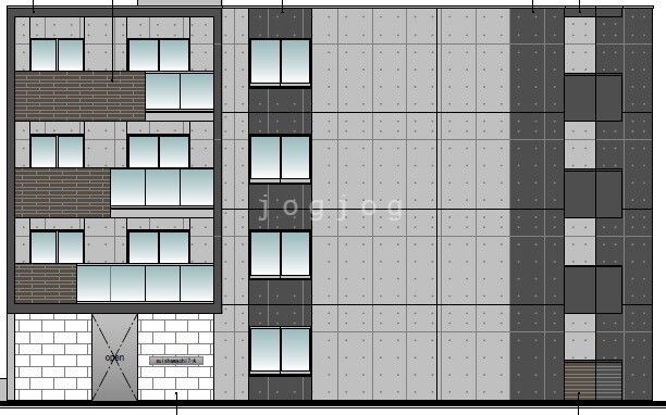 【仮）水車町７丁目ＭＳ　B棟の建物外観】