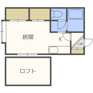 札幌市北区北三十四条西のアパートの間取り