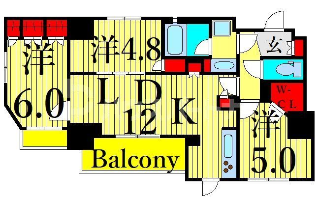 エターナル南千住グランTokyoの間取り