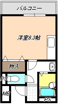 メルベーユIIの間取り