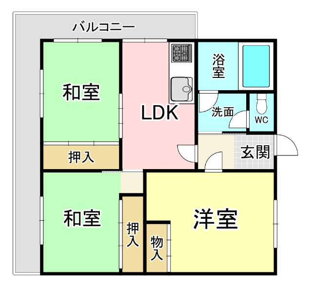 第二足立グリーンハイツの間取り