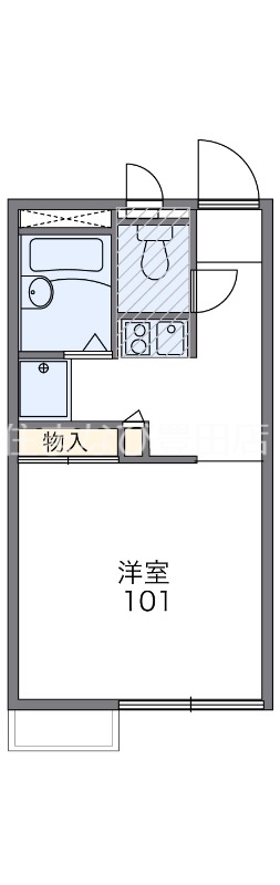 安城市弁天町のアパートの間取り