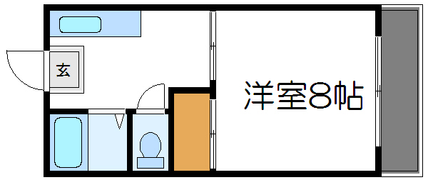 スカイハイツ山口の間取り