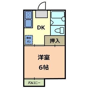 春日井市岩成台のアパートの間取り